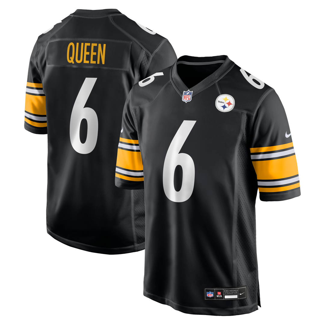 Men's Pittsburgh Steelers Patrick Queen Gold Alternate 1933 Throwback Game NFL Football Jersey - view 7