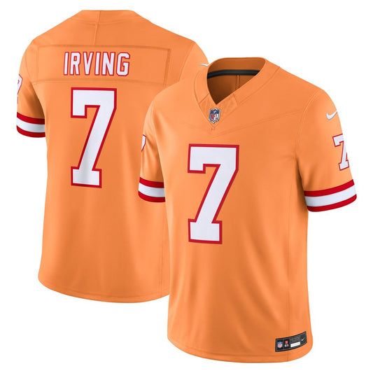 Men's Tampa Bay Buccaneers Bucky Irving Creamsicle Alternate Stitched Limited NFL Football Jersey - view 1