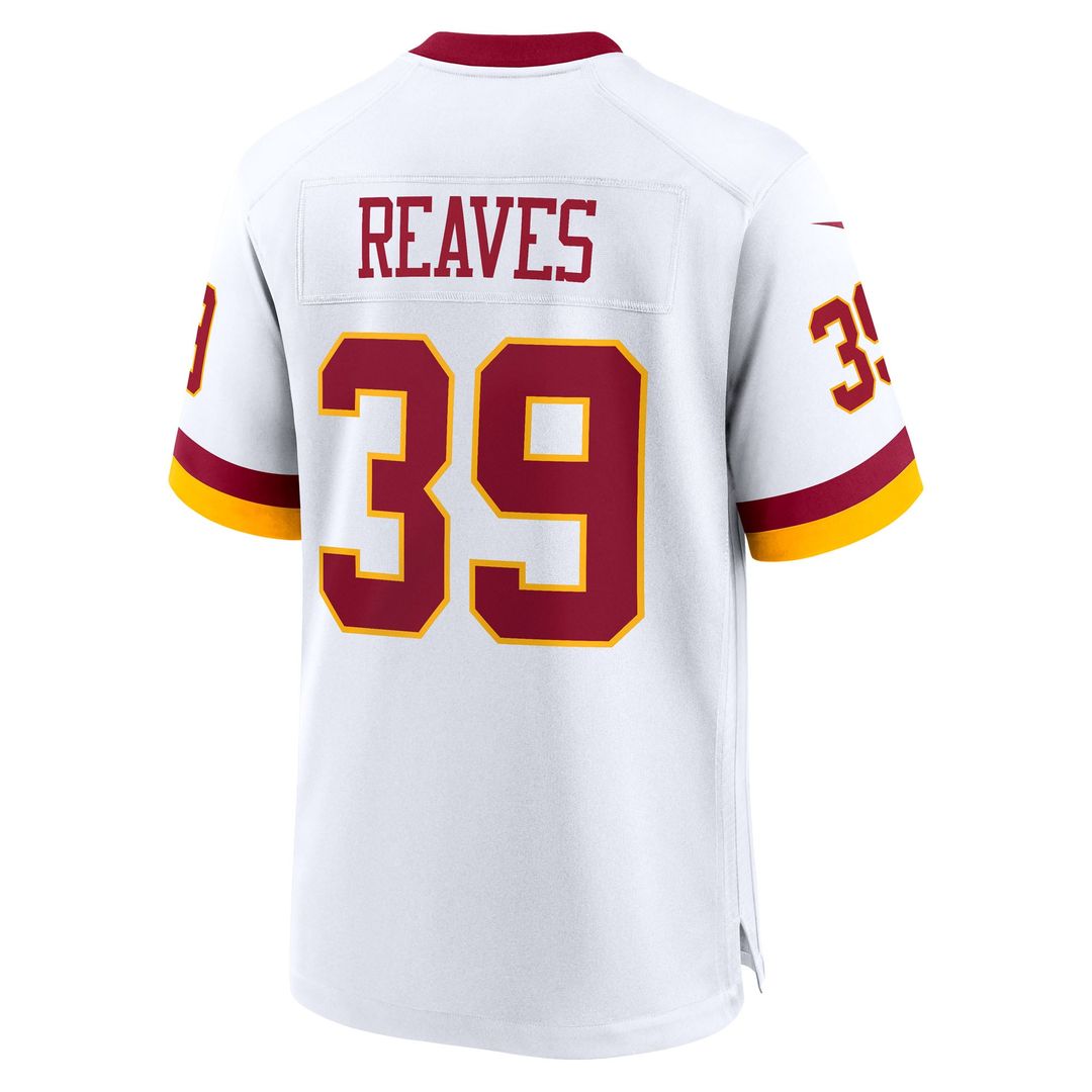 Men's Washington Commanders Jeremy Reaves White Game Super Bowl Era NFL Football Jersey - view 10