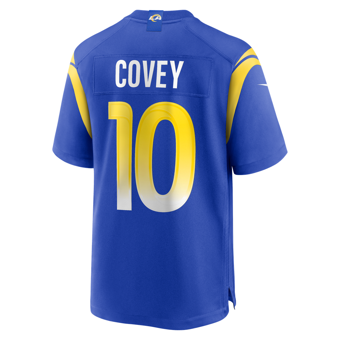 Men's Los Angeles Rams Britain Covey Royal Team Game NFL Football Jersey - view 3