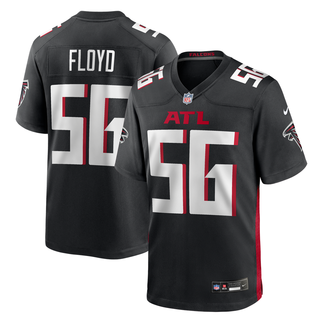 Men's Atlanta Falcons Leonard Floyd Black Team Game NFL Football Jersey - view 1