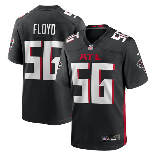 Men's Atlanta Falcons Leonard Floyd Black Team Game NFL Football Jersey - view 1