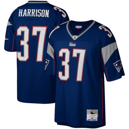 Men's New England Patriots Rodney Harrison Navy Legacy Replica NFL Football Jersey - view 1