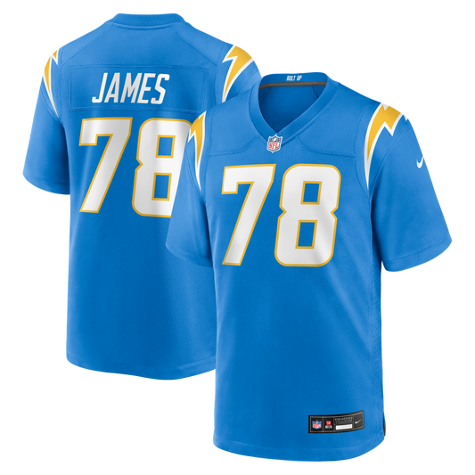 Men's Los Angeles Chargers Andre James Powder Blue Team Game NFL Football Jersey - view 1