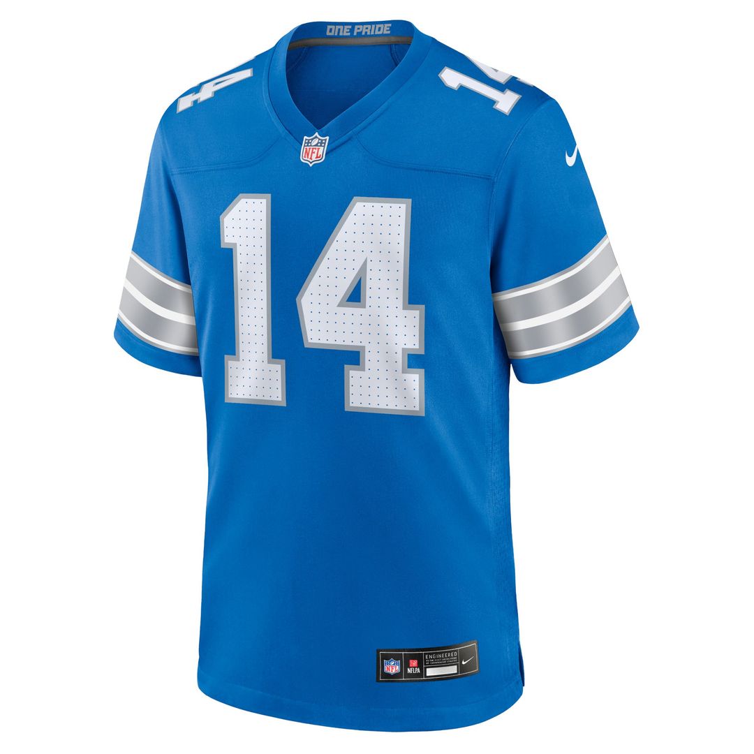 Men's Detroit Lions Amon-Ra St. Brown Blue Game NFL Football Jersey - view 2