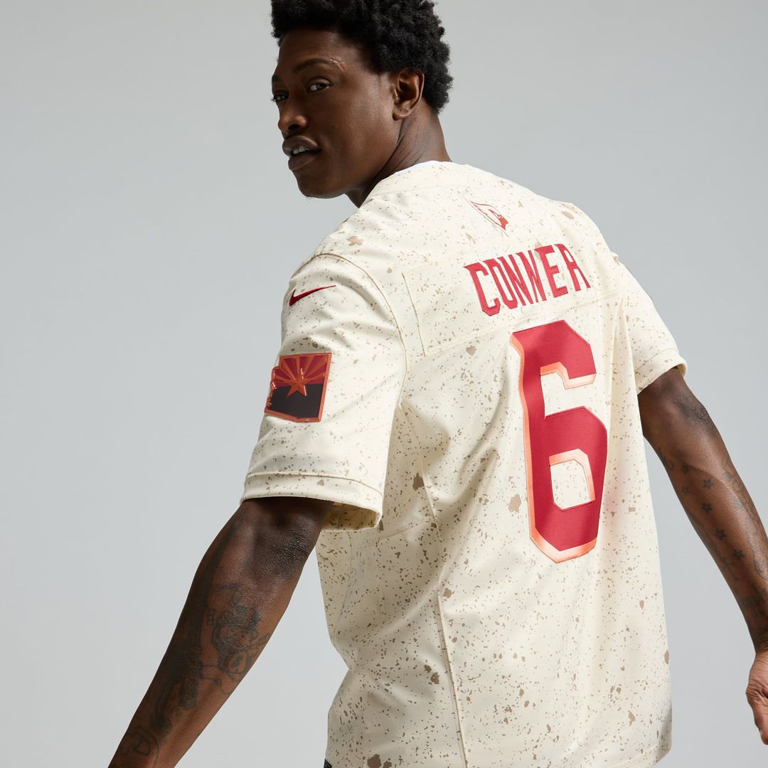 Men's Arizona Cardinals James Conner Natural Rivalries Collection Stitched Limited NFL Football Jersey - view 8