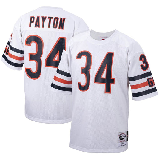 Men's Chicago Bears 1985 Walter Payton White Throwback NFL Football Jersey - view 1