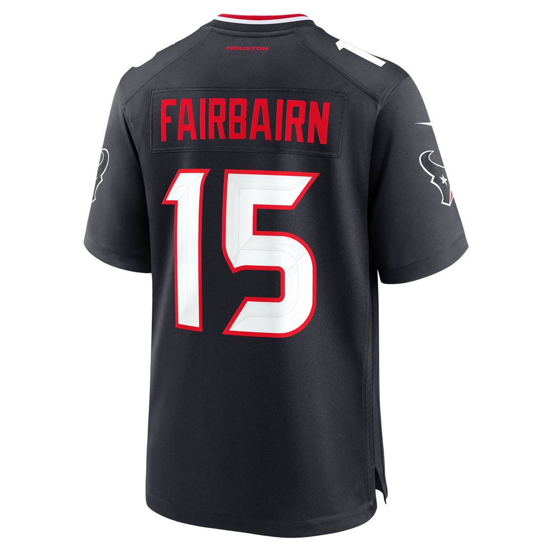 Men's Houston Texans Ka'imi Fairbairn Navy Team Game NFL Football Jersey - view 3