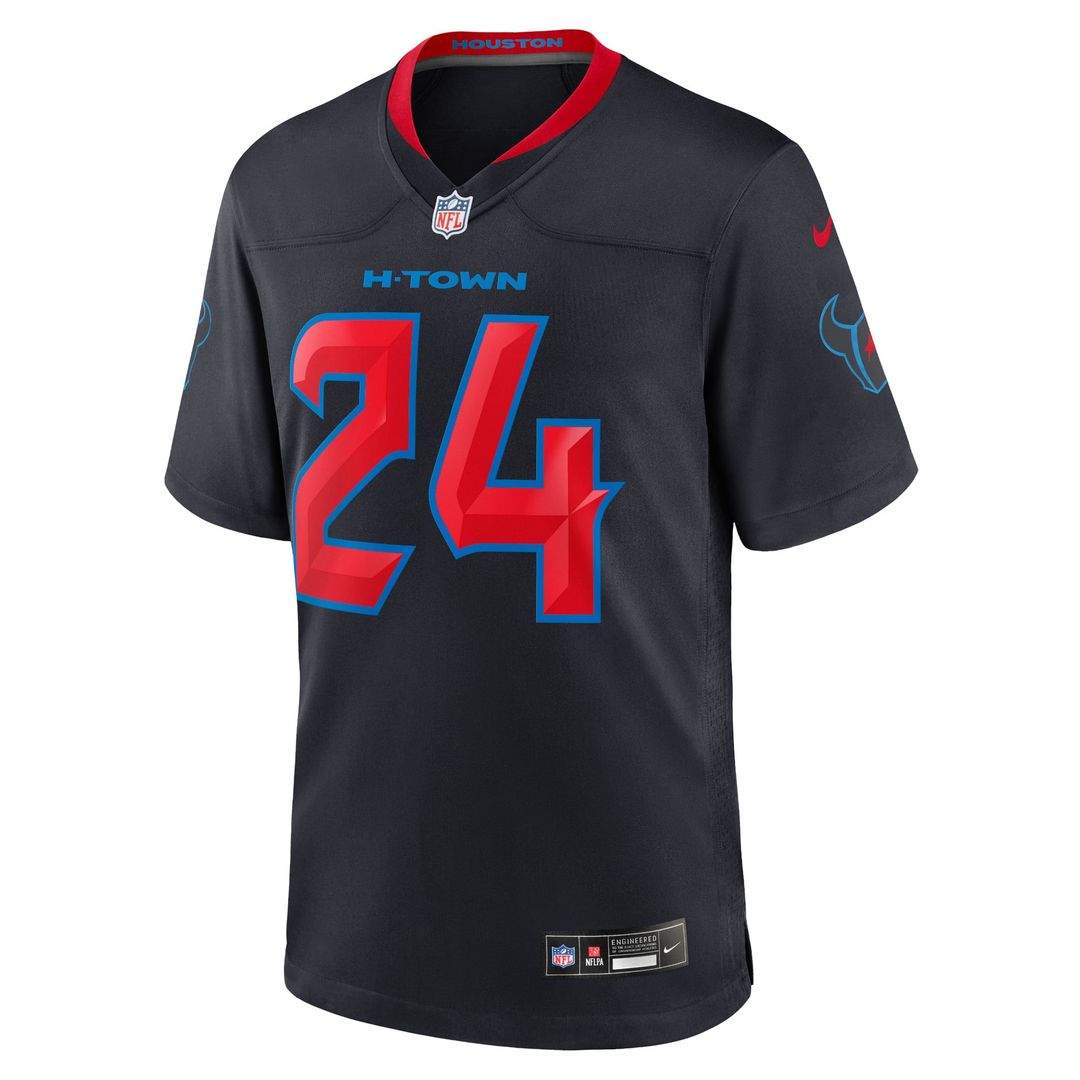 Men's Houston Texans Derek Stingley Jr. Navy 2nd Alternate Game NFL Football Jersey - view 2