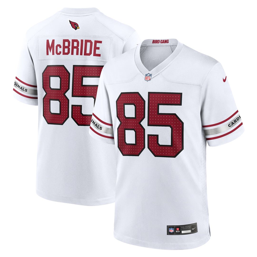Men's Arizona Cardinals Trey McBride White Game NFL Football Jersey - view 1