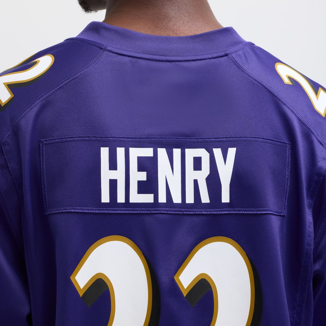 Men's Baltimore Ravens Derrick Henry Purple Game NFL Football Jersey - view 8