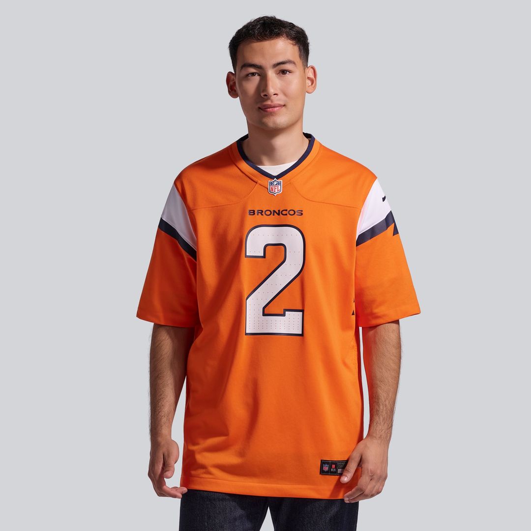 Men's Denver Broncos Patrick Surtain II Orange Team Game NFL Football Jersey - view 3