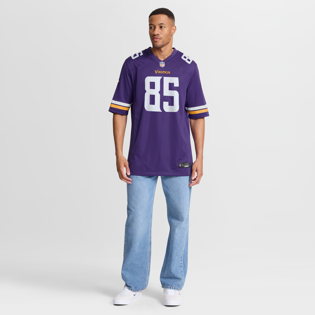 Men's Minnesota Vikings Ben Yurosek Purple Team Game NFL Football Jersey - view 7