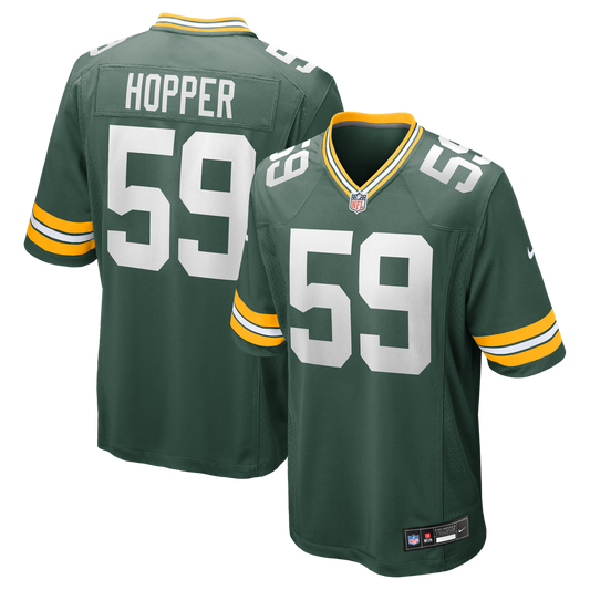 Men's Green Bay Packers Ty'Ron Hopper Green Game NFL Football Jersey - view 1