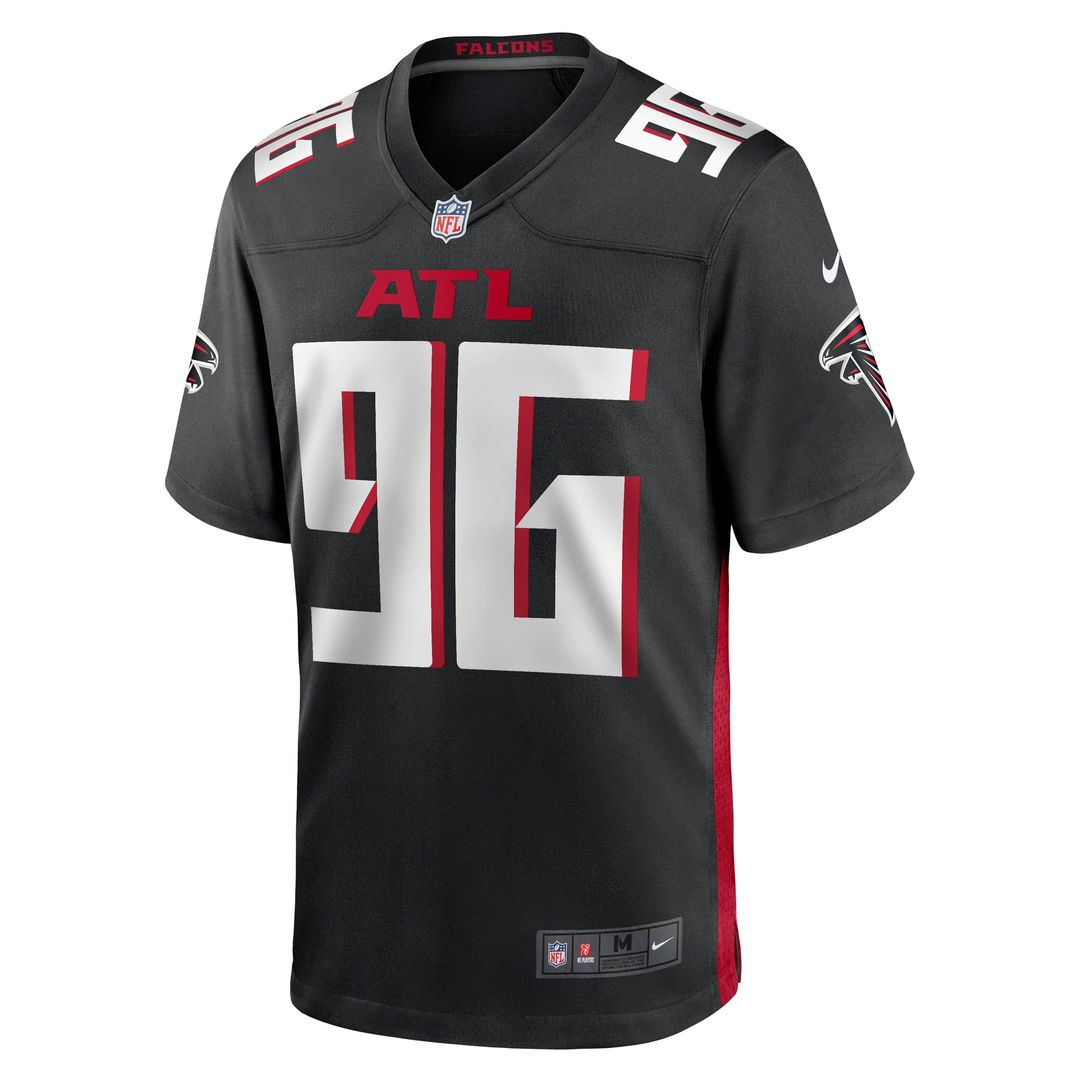 Men's Atlanta Falcons Zach Harrison Black Team Game NFL Football Jersey - view 2