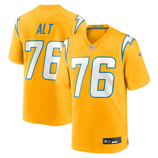 Men's Los Angeles Chargers Joe Alt Gold Alternate Charger Power Game NFL Football Jersey - view 1