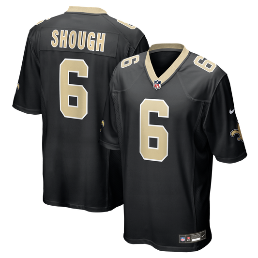 Men's New Orleans Saints Tyler Shough Black Game NFL Football Jersey - view 1