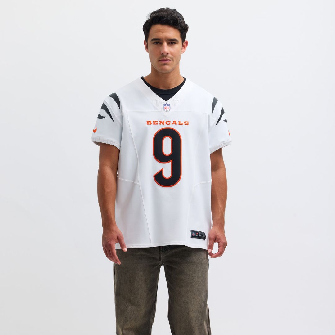 Men's Cincinnati Bengals Joe Burrow White Elite NFL Football Jersey - view 4