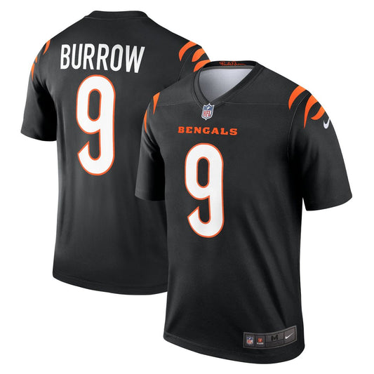 Men's Cincinnati Bengals Joe Burrow Black Legend Player NFL Football Performance Top - view 1