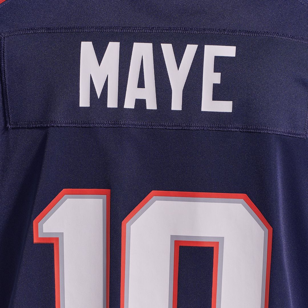 Men's New England Patriots Drake Maye Navy Player Game NFL Football Jersey - view 13