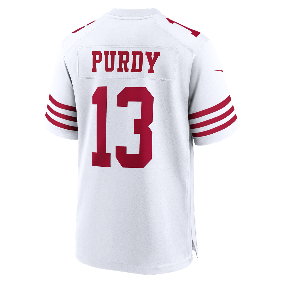Men's San Francisco 49ers Brock Purdy White 80th Anniversary Game NFL Football Jersey - view 6