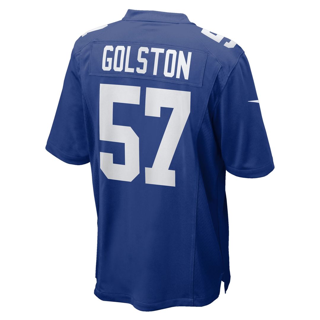 Men's New York Giants Chauncey Golston Royal Team Game NFL Football Jersey - view 3