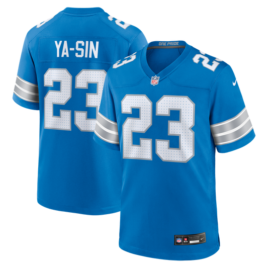 Men's Detroit Lions Rock Ya-Sin Blue Team Game NFL Football Jersey - view 1