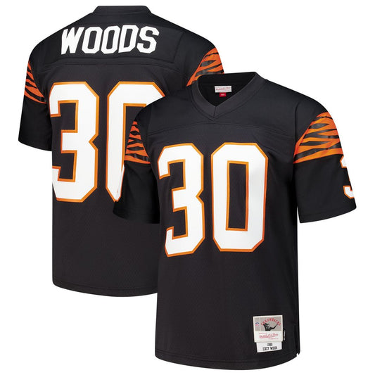 Men's Cincinnati Bengals Ickey Woods Black 1988 Legacy Replica NFL Football Jersey - view 1