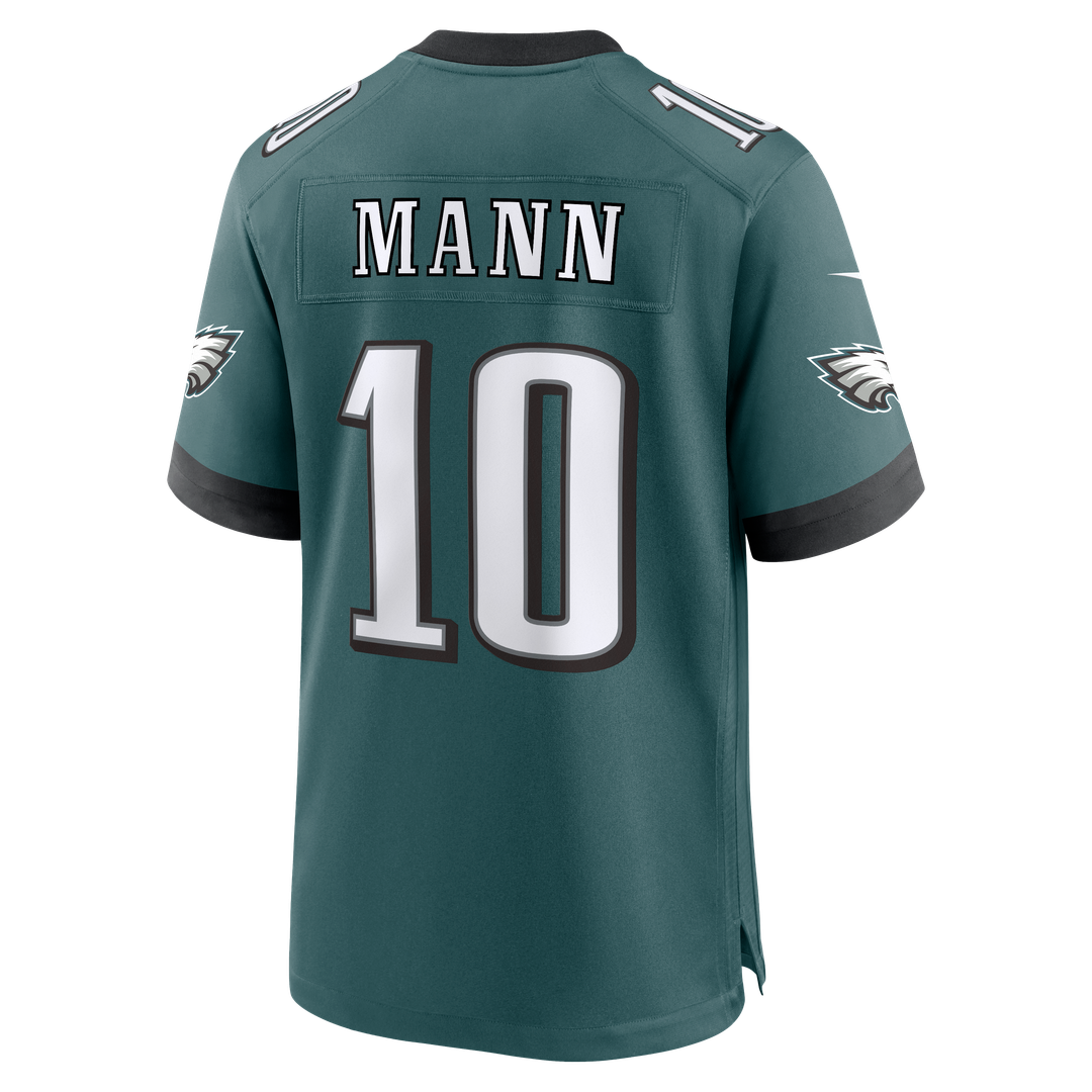 Men's Philadelphia Eagles Braden Mann Midnight Green Team Game NFL Football Jersey - view 3