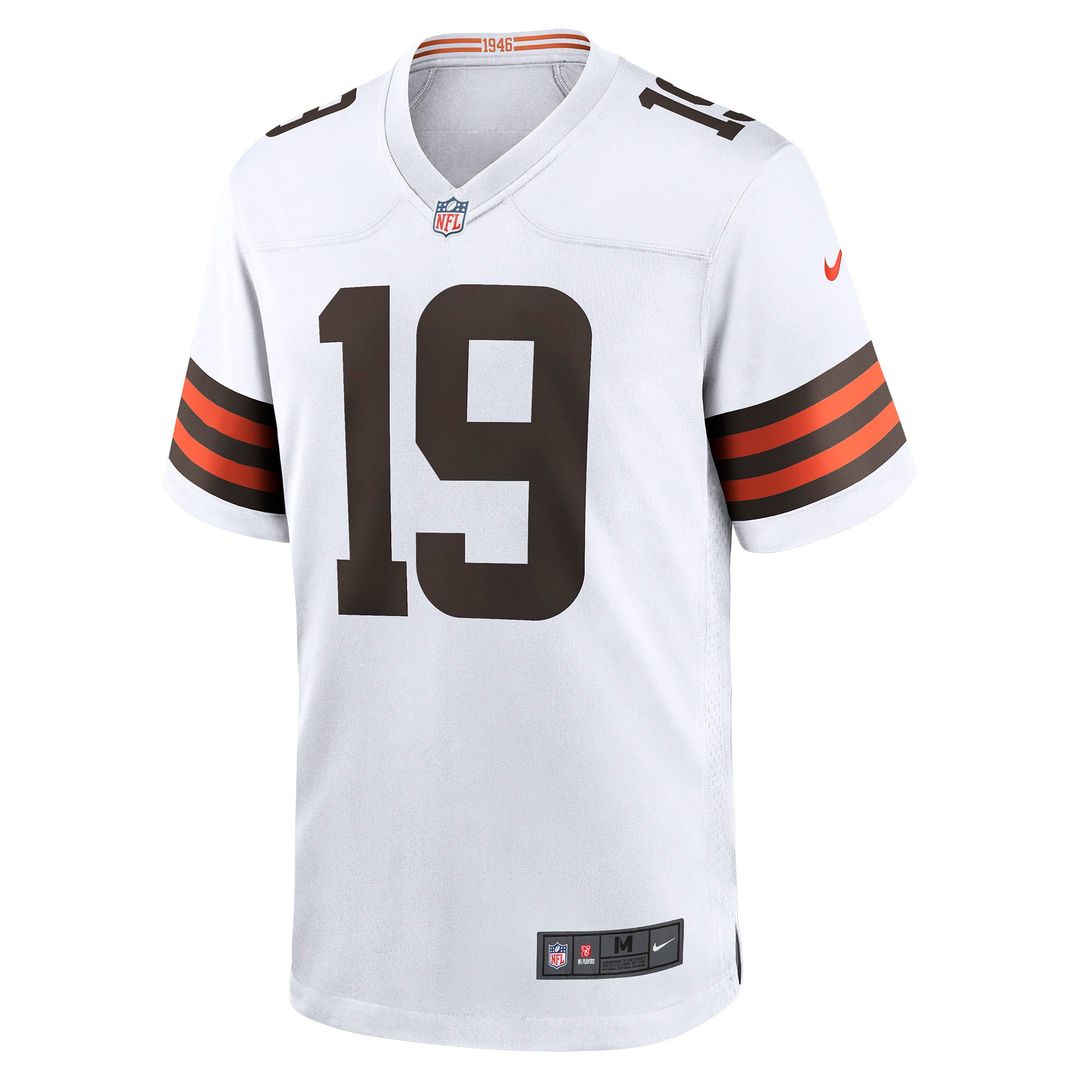 Men's Cleveland Browns Bernie Kosar White Retired Player Game NFL Football Jersey - view 2