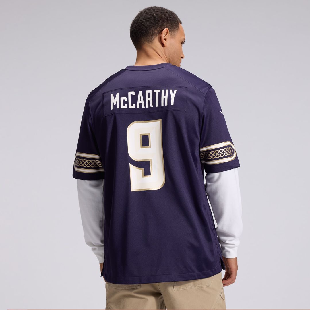 Men's Minnesota Vikings J.J McCarthy Purple 2026 Rivalries Collection Game NFL Football Jersey - view 4