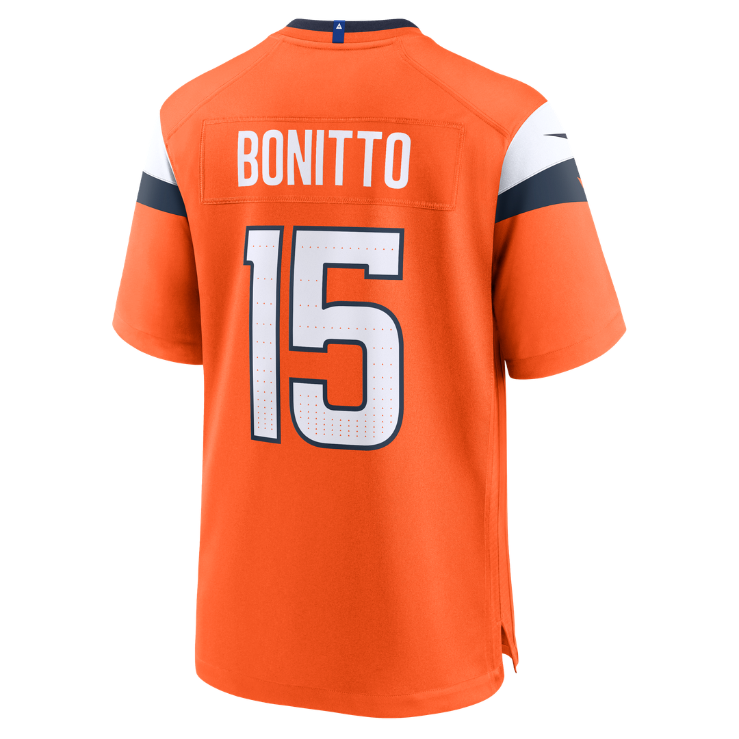 Men's Denver Broncos Nik Bonitto Orange Team Game NFL Football Jersey - view 11