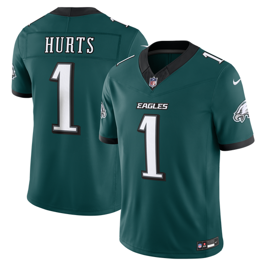 Men's Philadelphia Eagles Jalen Hurts Midnight Green Team Stitched Limited NFL Football Jersey - view 1