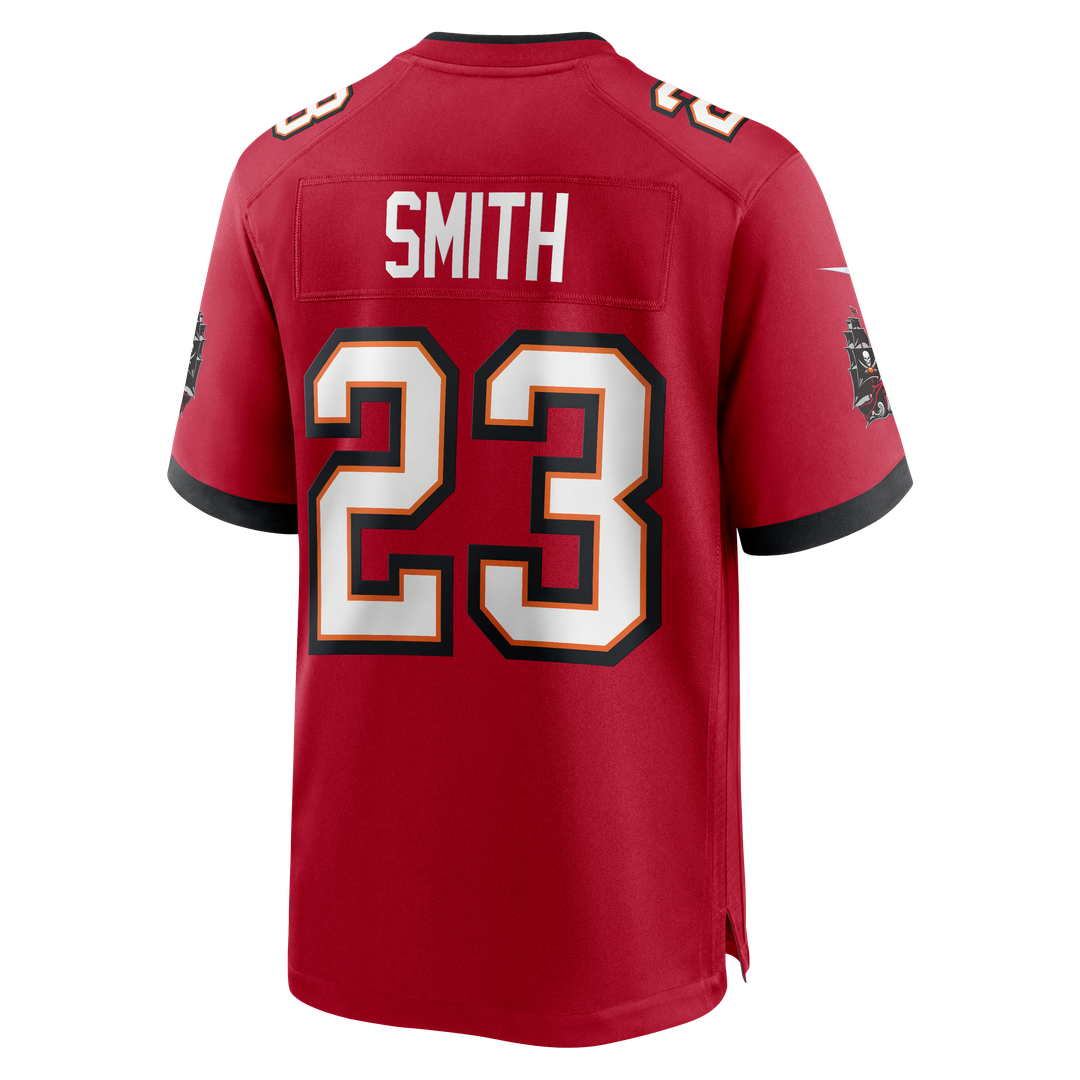 Men's Tampa Bay Buccaneers Tykee Smith Red Game NFL Football Jersey - view 3