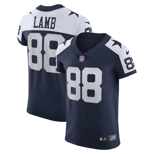 Men's Dallas Cowboys CeeDee Lamb Navy Alternate Elite NFL Football Jersey - view 1