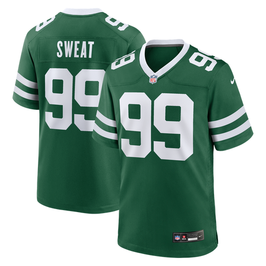 Men's New York Jets T'Vondre Sweat Legacy Green Team Game NFL Football Jersey - view 1