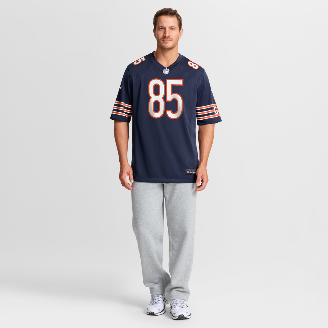 Men's Chicago Bears Cole Kmet Navy Player Game NFL Football Jersey - view 4