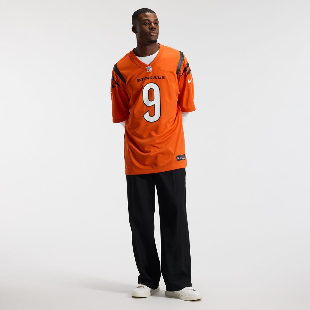 Men's Cincinnati Bengals Joe Burrow Orange Alternate Game NFL Football Jersey - view 19