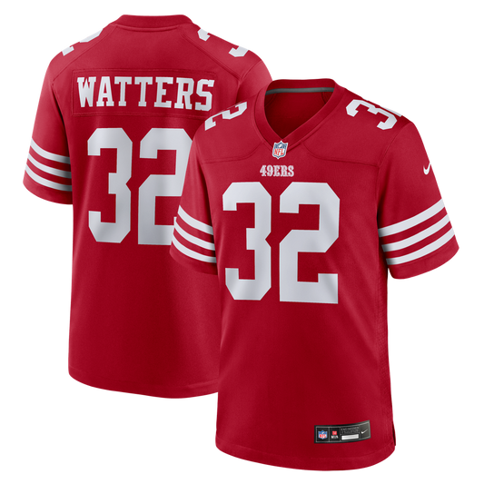 Men's San Francisco 49ers Ricky Watters Scarlet Retired Player Game NFL Football Jersey - view 1