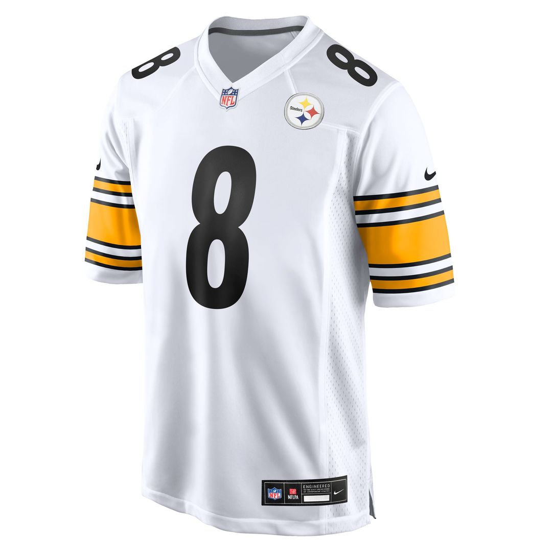 Men's Pittsburgh Steelers Aaron Rodgers Black Game NFL Football Jersey - view 33
