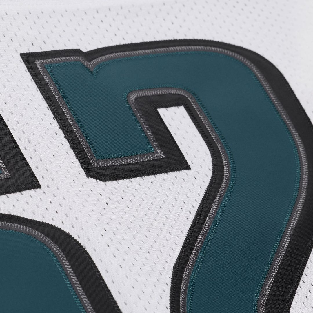 Men's Philadelphia Eagles Jason Kelce White 2011 Throwback NFL Football Jersey - view 8