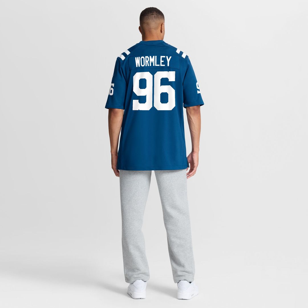 Men's Indianapolis Colts Chris Wormley Royal Team Game NFL Football Jersey - view 5