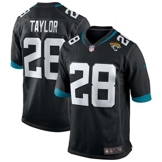 Men's Jacksonville Jaguars Fred Taylor Black Retired Player Alternate Game NFL Football Jersey - view 1