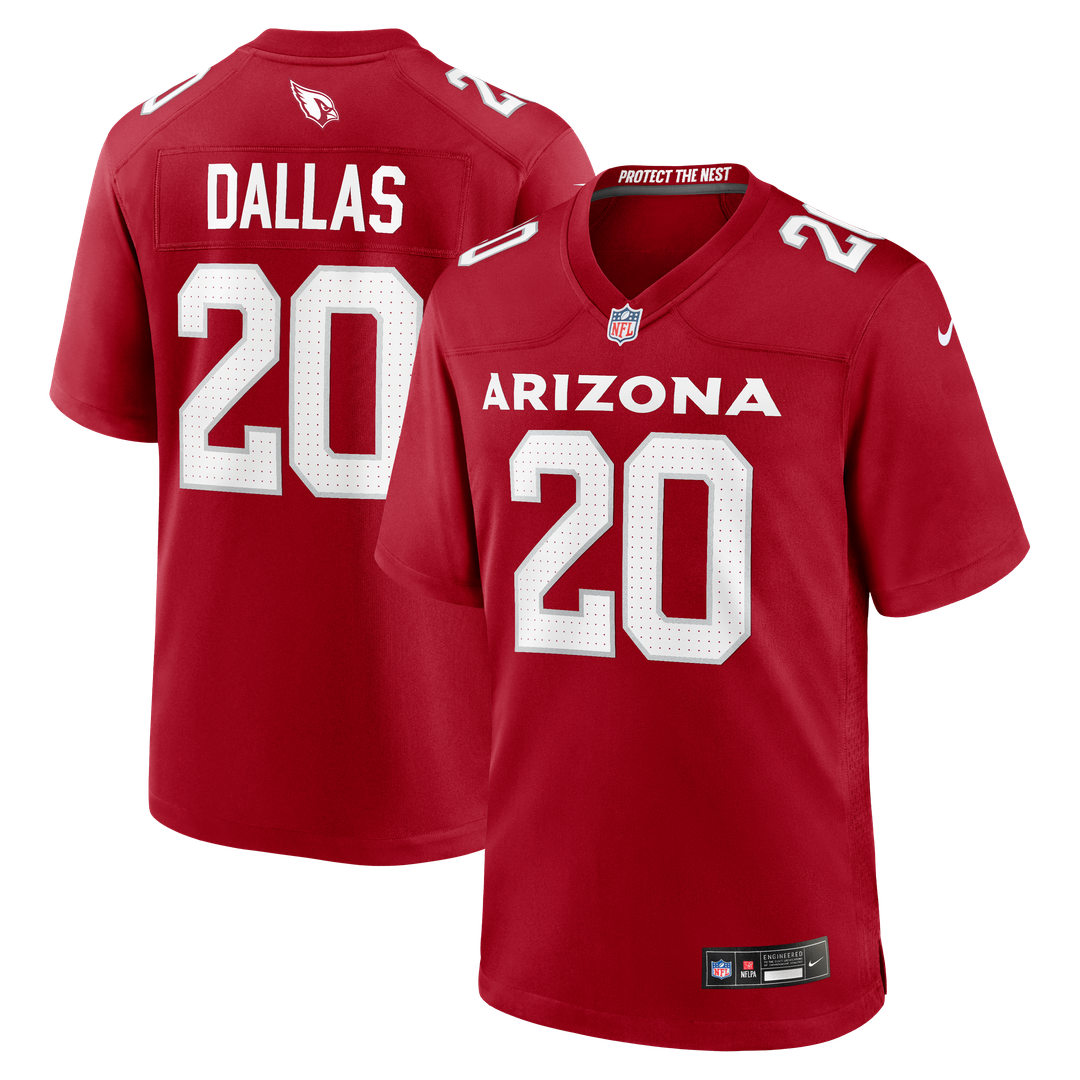 Men's Arizona Cardinals DeeJay Dallas Cardinal Team Game NFL Football Jersey - view 1