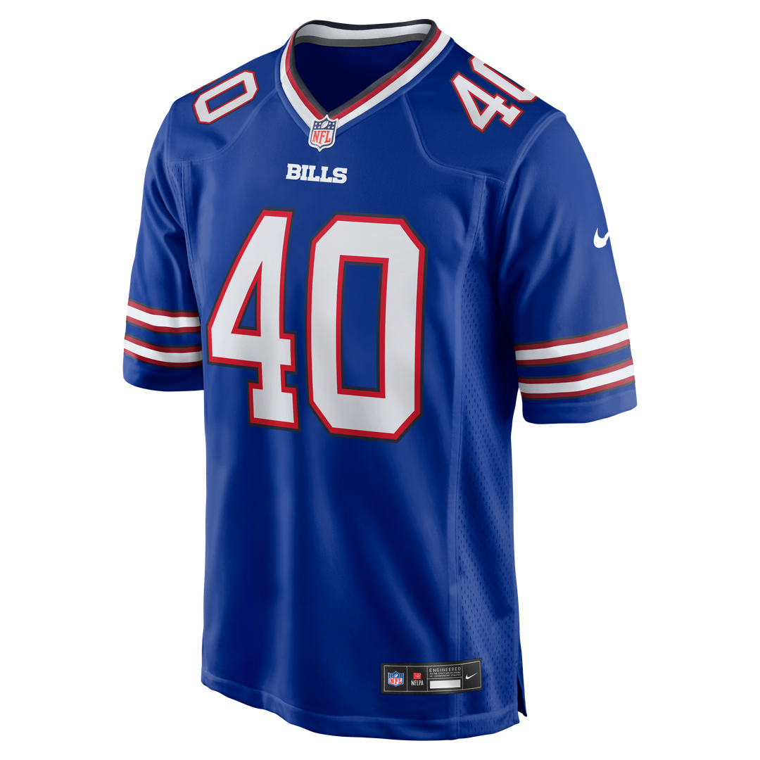 Men's Buffalo Bills Matthew Wright Royal Team Game NFL Football Jersey - view 2