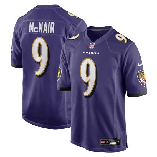 Men's Baltimore Ravens Steve McNair Purple Game NFL Football Jersey - view 1