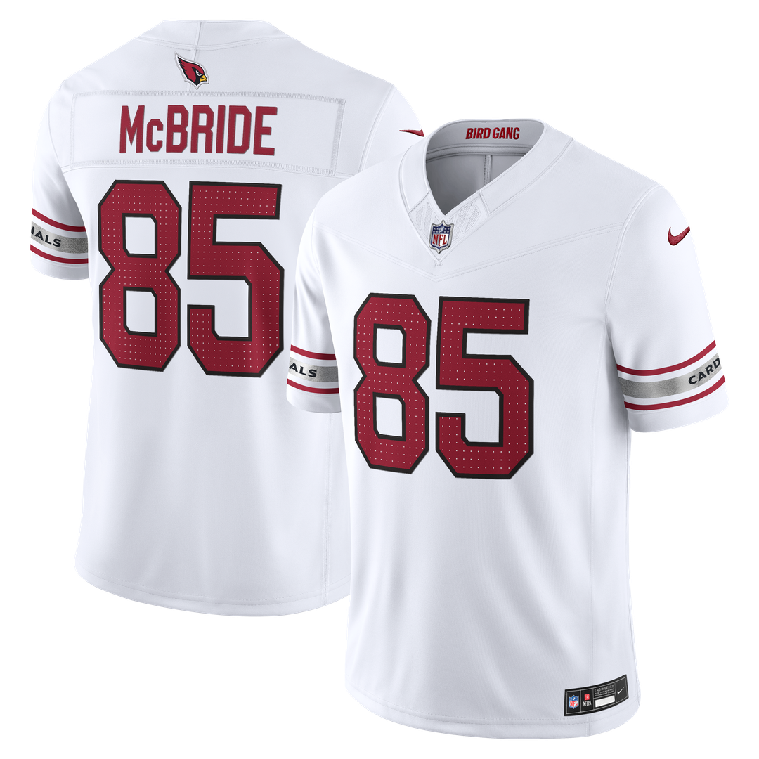 Men's Arizona Cardinals Trey McBride White Stitched Limited NFL Football Jersey - view 1