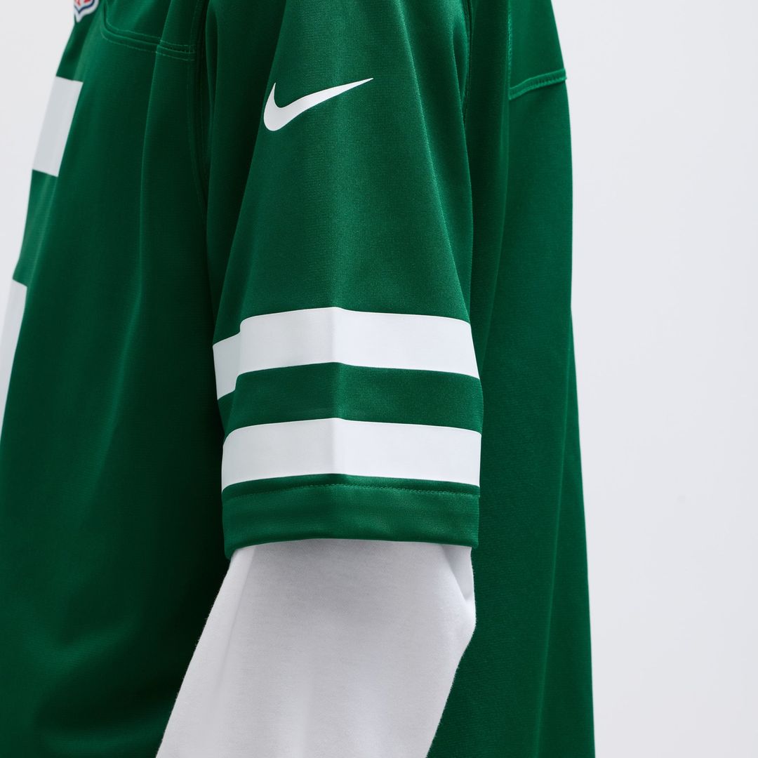 Men's New York Jets Garrett Wilson Legacy Green Game NFL Football Jersey - view 10