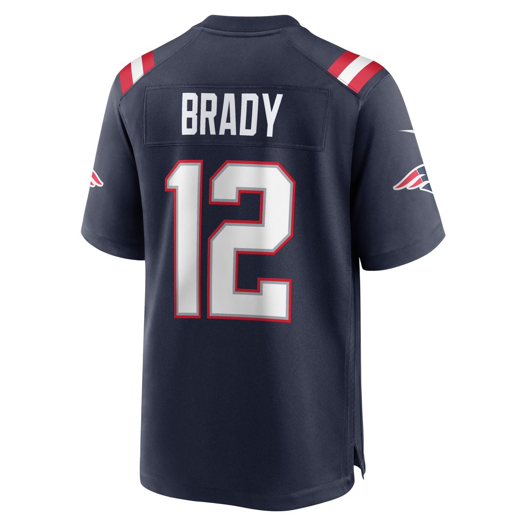 Men's New England Patriots Tom Brady White Retired Game NFL Football Jersey - view 9