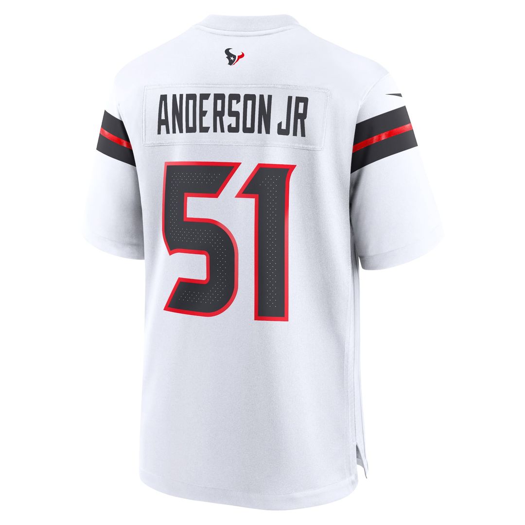 Men's Houston Texans Will Anderson Jr. White Game NFL Football Jersey - view 6
